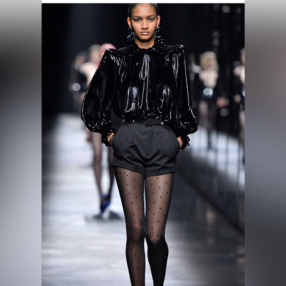 Saint Laurent Black Bermudas Minimalist Shorts - Picture 1 of 9